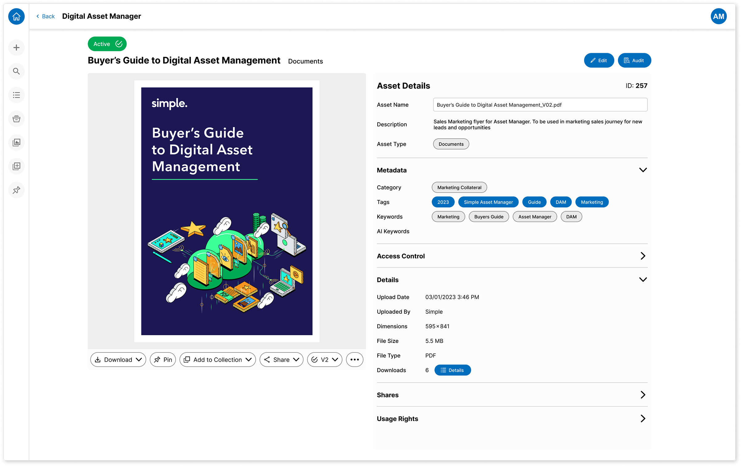 Asset Manager: Asset Profile - Buyer's Guide to DAM