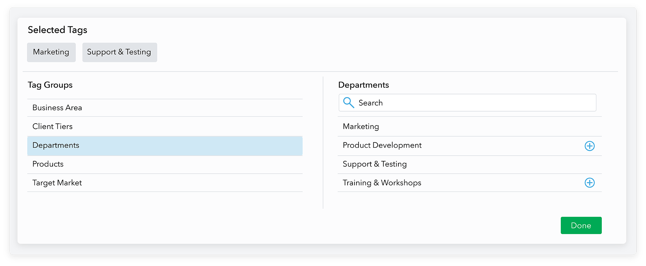 Admation: Create Tags & Keywords