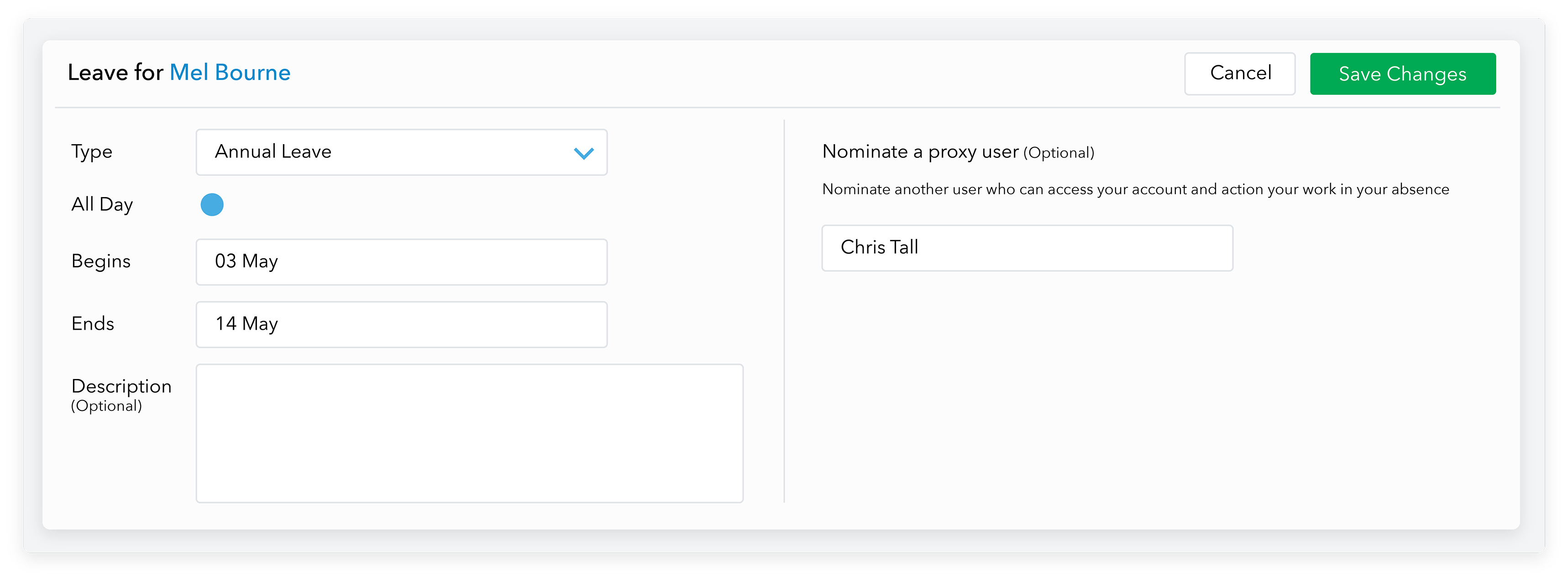 Admation: Managing Leave Requests