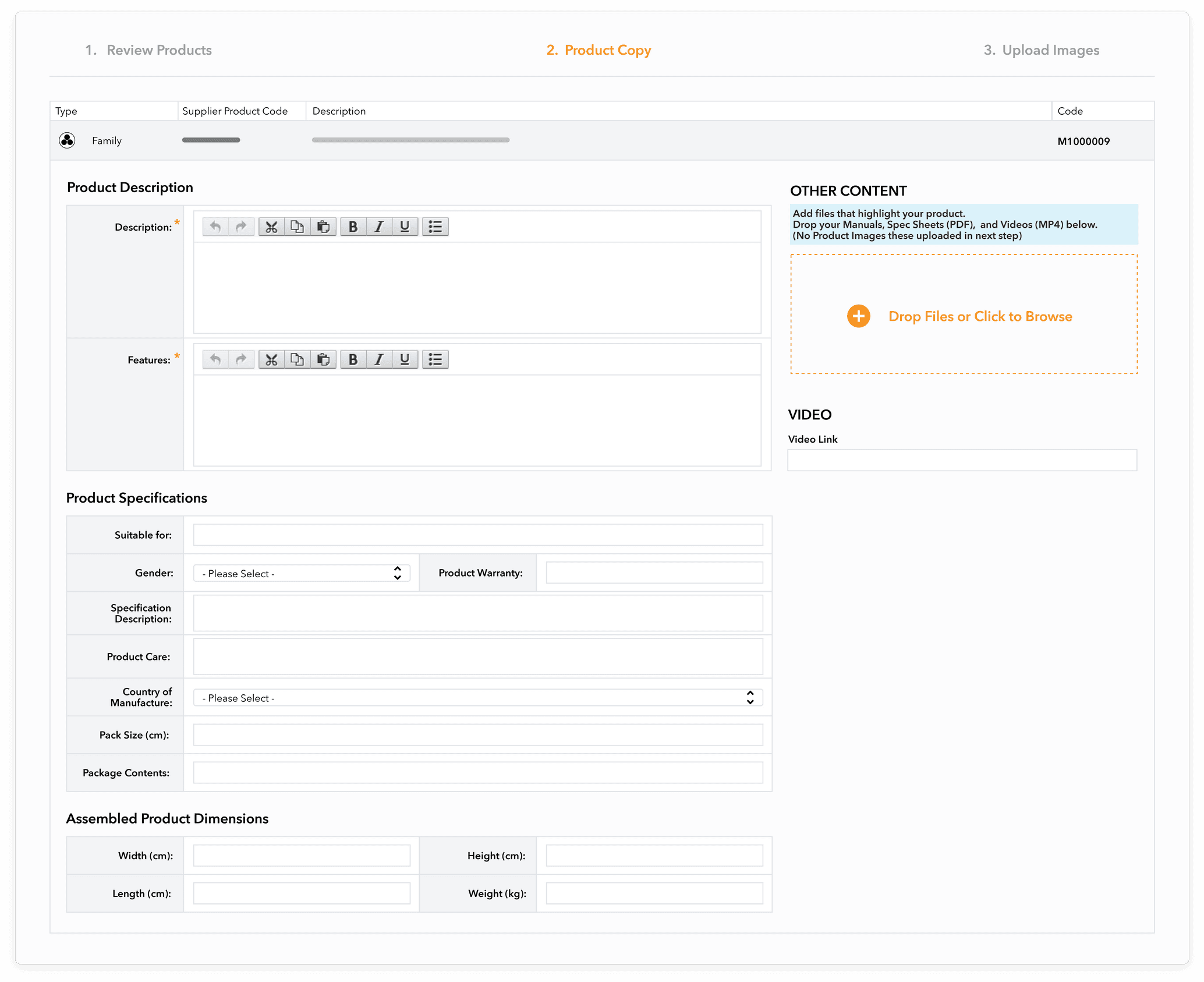 Retailpath: Product Onboarding