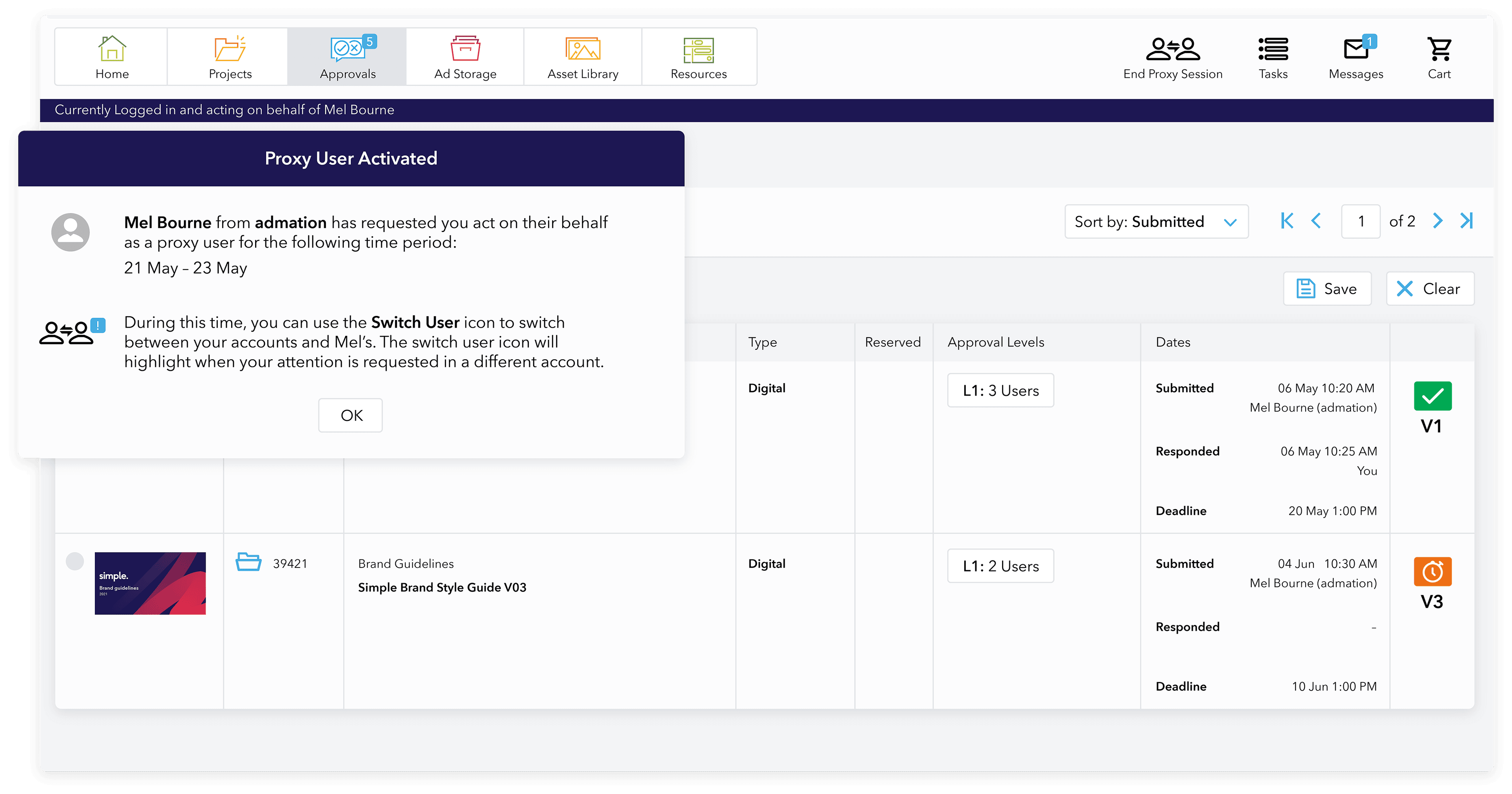 Admation: Proxy User