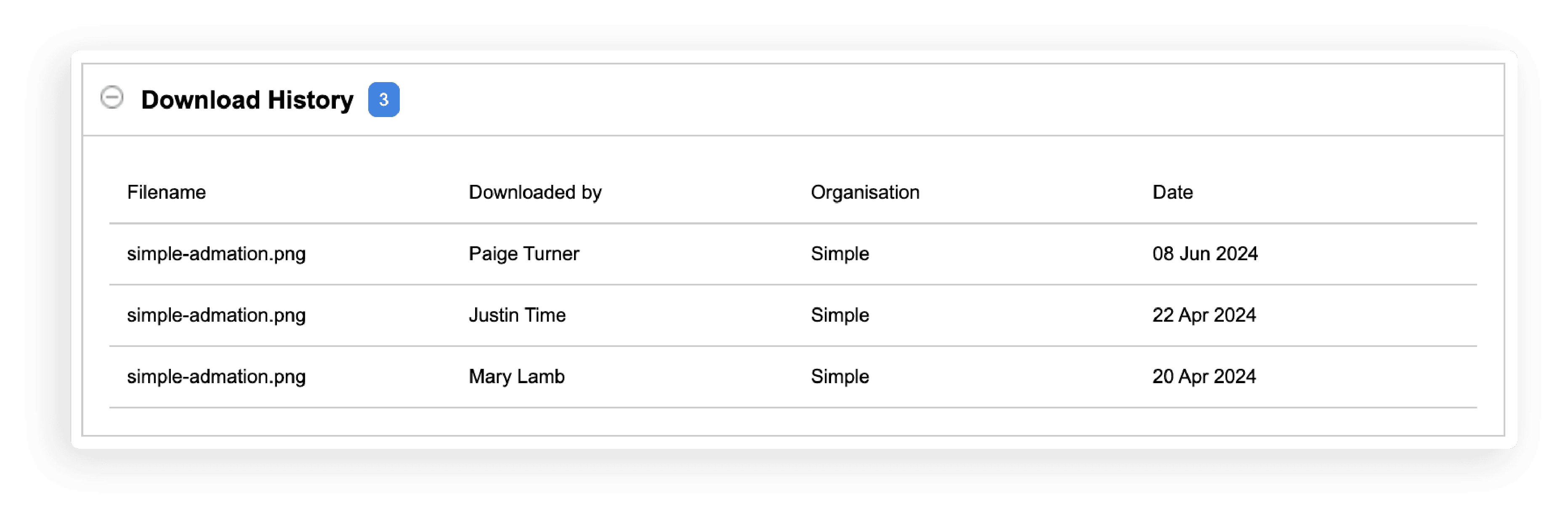 BM - Download History